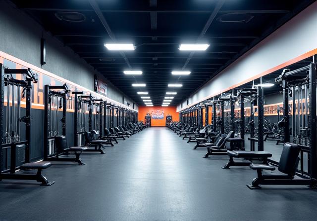 A state-of-the-art weight and conditioning room.